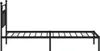 vidaXL Postel s čelem kovová černá 90x190 cm Náhled obrázku produktu 6