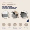 Casaria Banc de rangement gris clair 80x40x40cm Coffre de Voir les images du produit 5
