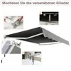 Tenda a bracci pieghevoli COSTWAY 2,5x2m Tenda da sole con Anteprima dell’immagine prodotto 6