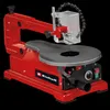A red Einhell scroll saw is shown against a black background. Produktbild-Vorschau