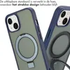 Accezz Ring Stand Backcover con MagSafe iPhone 14 - Blu Anteprima dell’immagine prodotto 4