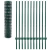 vidaXL Płot metalowy stalowy 20 x 1,2 m Zielony Podgląd zdjęcia produktu 3