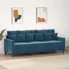 vidaXL 3-osobowa sofa niebieska 180 cm aksamitna Podgląd zdjęcia produktu 2