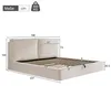 Letto imbottito idraulico Flieks 180x200 cm con Anteprima dell’immagine prodotto 4