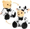BRUBIES Teddy Vache - Ours en peluche de 25 cm en costume Voir les images du produit 1