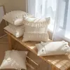 4 Stück Quaste Kissenbezug 45x45cm Boho Deko für Sofa Kein Produktbild-Vorschau 2