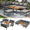 Gartenmöbel Set 7-8 Personen - 6-teilige Gartenlounge Produktbild-Vorschau 2