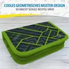 itenga Schüler-Etui Mäppchen geometrisches Muster 28 teilig Produktbild-Vorschau 2