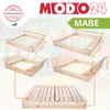 MODO24 Sandkasten Holz, Deckel, Sitzbänke, Schutzplane, Produktbild-Vorschau 5