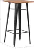 vidaXL Barový stůl černý 60×60×108 cm Masivní borovice a Náhled obrázku produktu 5
