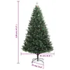 Design New Künstlicher Weihnachtsbaum Klappbar mit Roten Produktbild-Vorschau 3