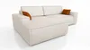 Ecksofa TOR mit Schlaffunktion. Farbe: Cream. Produktbild-Vorschau 6