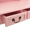 vidaXL Schminktisch-Set mit Hocker Rosa 80×69×141 cm Produktbild-Vorschau 16