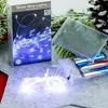 Lampki Druciki Girlanda 40 Led Zimna Biel Na Baterie Podgląd zdjęcia produktu 2