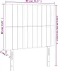 Kopfteile 2 Stk. Rosa 80x5x78/88 cm Samt Produktbild-Vorschau 8