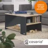 CASARIA® Table basse rectangulaire bois gris 90x59x48 cm Voir les images du produit 2