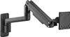 A black monitor arm mounted on a white background. Podgląd zdjęcia produktu