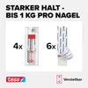 TESA 77774, Drinnen, Hilfshaken, Rot, Weiß, Klebestreifen, Produktbild-Vorschau 2