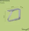10x Tischdeckenklammern 4 cm Silber Edelstahl Produktbild-Vorschau 2