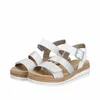 Remonte D0Q55 90 Sandalo donna con zeppa argento - bianco, Anteprima dell’immagine prodotto 24