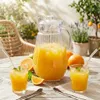 Wasserkrug 2 L aus Acryl mit Glasdeckel – Saftkanne für Produktbild-Vorschau 2