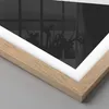 Gerahmtes Poster - Rahmen in heller Eiche - Schwarzweiß Produktbild-Vorschau 2