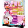 The image shows the packaging of an L.O.L. Surprise OMG Sweet Nails™ doll set, featuring a doll and various nail salon accessories. Podgląd zdjęcia produktu