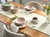 BELIANI Tafelservice 18-teilig Rosa aus Steinzeug Produktbild-Vorschau 4