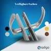 A marketing image showing door handles with color swatches and a brand logo. Anteprima dell’immagine prodotto