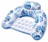 Schwimmsessel Aufblasbar Tropenblatt-Design Pool-Liege, Produktbild-Vorschau 1