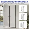 IMPTS Duschtür 120x185cm Duschkabine Nischentür Pendeltür Produktbild-Vorschau 4