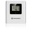 A white weather station with a digital display showing temperature and humidity, and the Bresser logo. Produktbild-Vorschau
