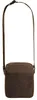 A brown leather crossbody bag with a strap, shown against a white background. Podgląd zdjęcia produktu