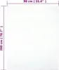 A flat lay image of a white fitted sheet with dimensions indicated. Produktbild-Vorschau
