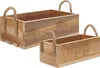 Belle Vous Holzkiste Vintage Kisten Aufbewahrung mit Seil Produktbild-Vorschau 1