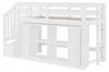 Hoogslaper 90x200 cm met opbergtrap, kasten, open vakken, Productafbeelding-voorbeeld 8