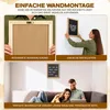 Rillenbrett Buchstabentafel mit Filz Weiß 27x27 cm Retro Produktbild-Vorschau 4