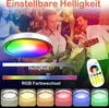 XINZI 60W LED Deckenleuchte , RGB Farbwechsel Deckenlampe Produktbild-Vorschau 3