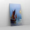 Bild auf Leinwand - Leinwandbild - Boote Sonne Fischer Produktbild-Vorschau 4