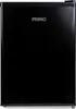 A black Primo mini-refrigerator, shown from the front. Voir les images du produit