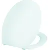 Asiento de inodoro clivia, con tapa, color blanco, bisagras Vista previa de la imagen del producto 1