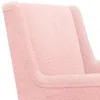 vidaXL Sedia a dondolo Rosa 62 x 80 x 85 cm Bouclé Anteprima dell’immagine prodotto 9