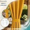 Lantigo Rideau extérieur Jaune 155x180 cm imperméable | Voir les images du produit 4