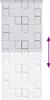 vidaXL Tenda a rullo per doccia 120x240 cm motivo quadrato Anteprima dell’immagine prodotto 4