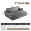 Sofa Cordsofa 2-Sitzer mit Bettfunktion, modernes Produktbild-Vorschau 2
