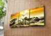 Opviq, 3P3040CS-29, Wanduhren, Mehrfarbig, Holz, 96 x 40 cm Produktbild-Vorschau 2