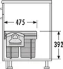 Hailo 3641221 - AS Raumspar Tandem Comfort - 20L/20L - Produktbild-Vorschau 7