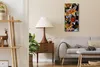 Wohnzimmer-Bild Leinwand Uhr Geräuschlos 30x60 Malerei Produktbild-Vorschau 3