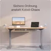 Desktronic kanał kablowy na biurko, 2x43cm, wysokiej Podgląd zdjęcia produktu 9