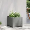 vidaXL Záhradný zvýšený záhon PP Stone Grey 43x43x35 cm Náhľad obrázku produktu 2